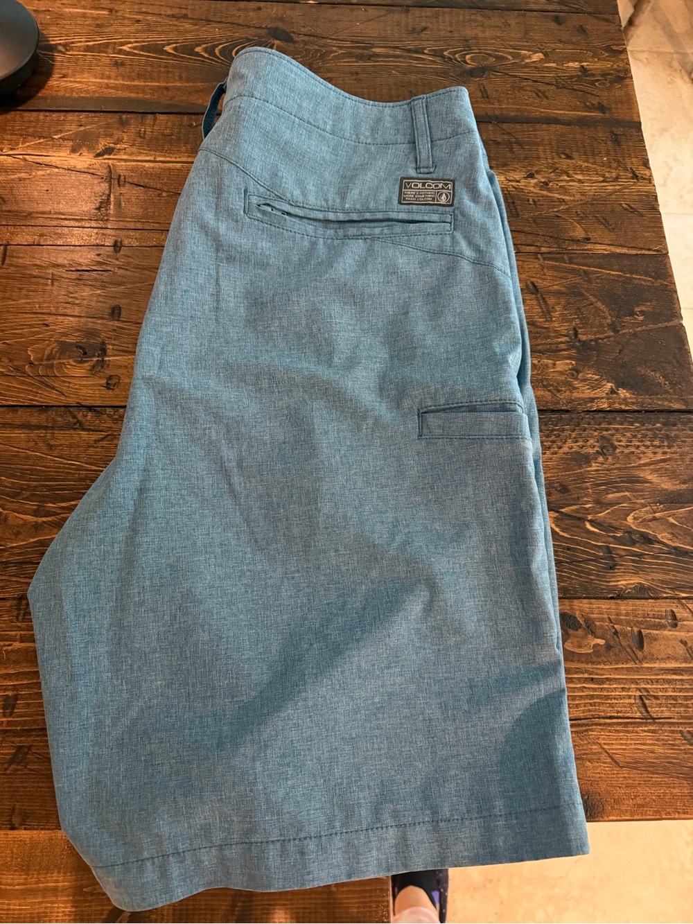 Volcom Blue Men's Boardshorts with Utility Pocket